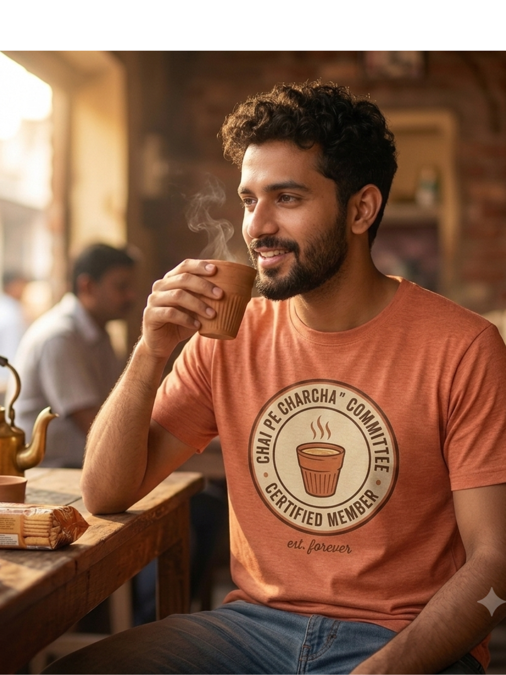 Chai Pe Charcha Certified Member | Kulhad Chai T-Shirt