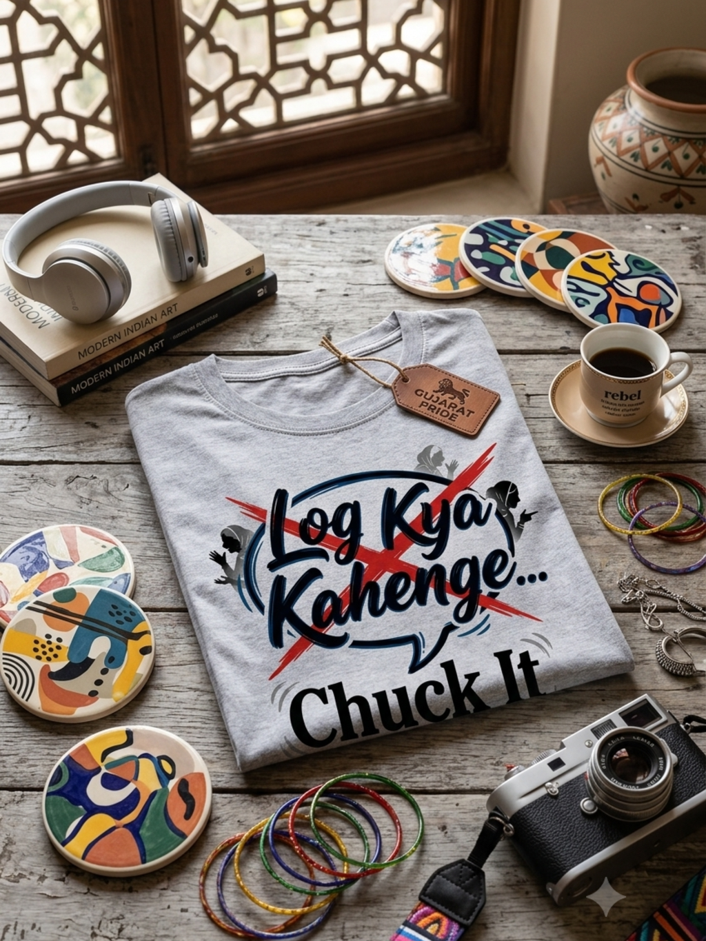 No More Log Kya Kahenge | Desi Attitude T-Shirt