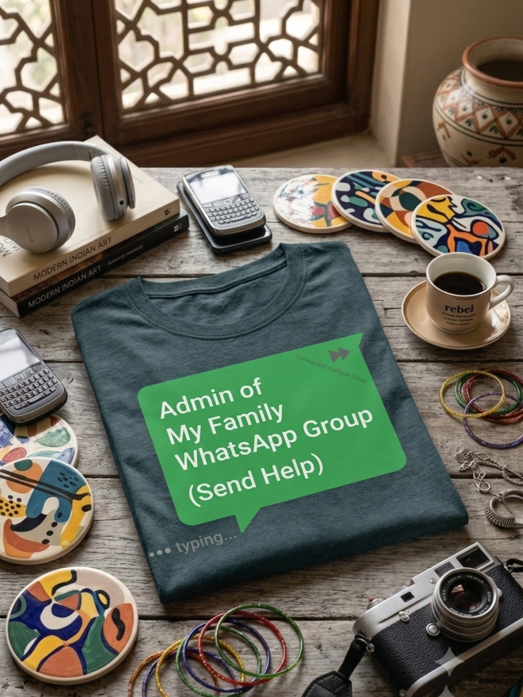 Send Help | Family WhatsApp Group Admin T-Shirt