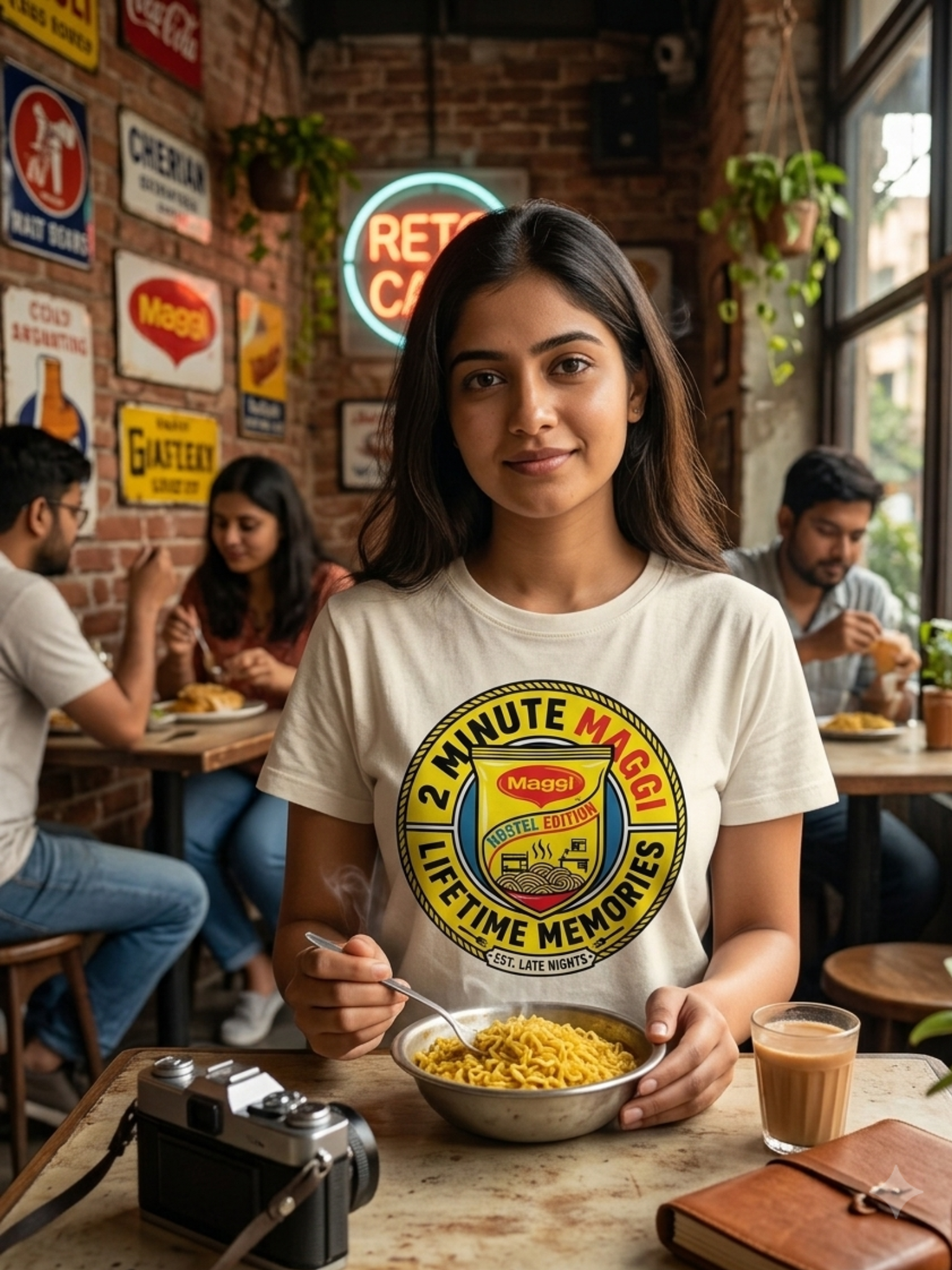 2 Minute Maggi Lifetime Memories | Hostel Edition T-Shirt